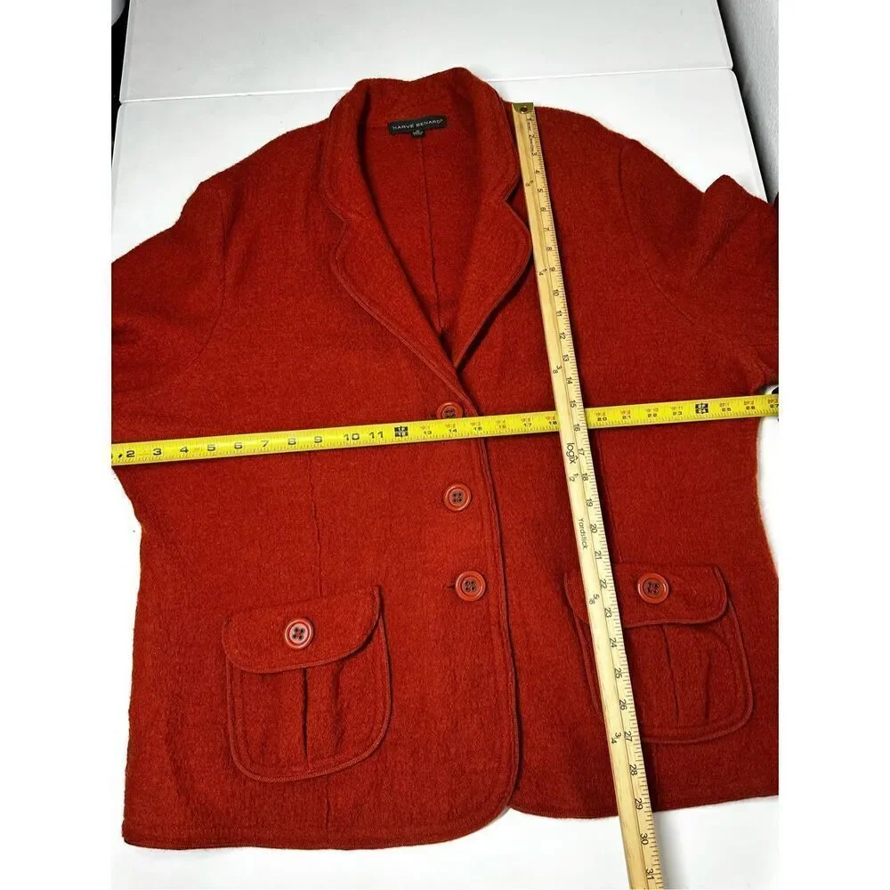 VTG Harve Bénard Women’s Wool Blazer 2 Buttons Pockets Size 2X See Description